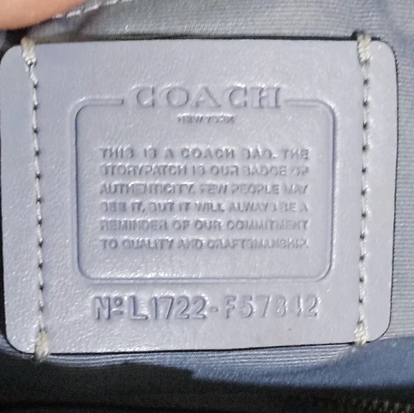 Coach Tan and Gray Signature Tote - Picture 4 of 8